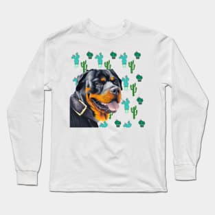 Cactus and Rotties Long Sleeve T-Shirt